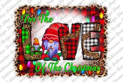 Christmas Png, Love Christmas Png, Christmas Gnomes Png, Christmas Sublimation, Leopard Christmas Png, Sublimation Designs, Digital Download Sublimation SublimationDesignShop 
