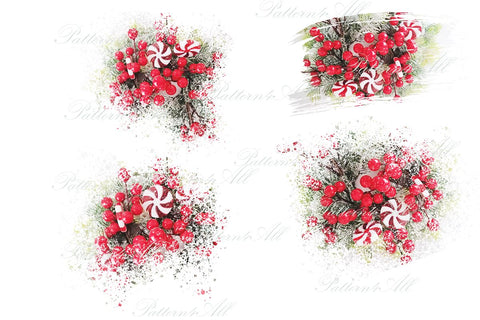 Christmas PNG Patches, Distress Splash Sublimation Design,Distressed Christmas backsplash,Winter Background Design,Bleach effect PNG clipart Sublimation ArtStudio 