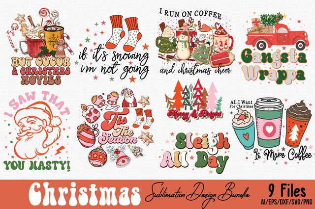 Christmas PNG Sublimation Bundle Sublimation designartist 