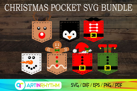 Christmas pocket svg bundle SVG Artinrhythm shop 