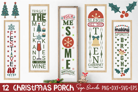Christmas Porch Sign Bundle SVG Rupkotha 