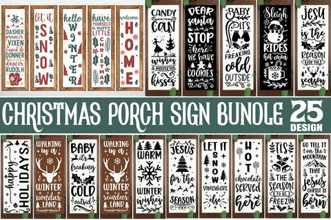 Christmas Porch sign mega bundle, Porch sign svg bundle, Christmas Porch sign mega bundle, Christmas mega bundle, Farmhouse svg SVG etcify 