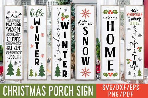 Christmas Porch Sign SVG bundle, Porch Christmas Signs, Farmhouse Svg, Welcome Sign Svg, Christmas Svg, Xmas Sign Svg, Porch Sign Svg SVG etcify 