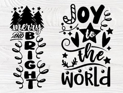 Christmas Porch Sign SVG Bundle, Svg Cut Files SVG TonisArtStudio 