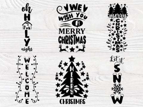 Christmas Porch Sign SVG Bundle, Svg Cut Files SVG TonisArtStudio 