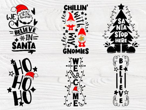 Christmas Porch Sign SVG Bundle, Svg Cut Files SVG TonisArtStudio 