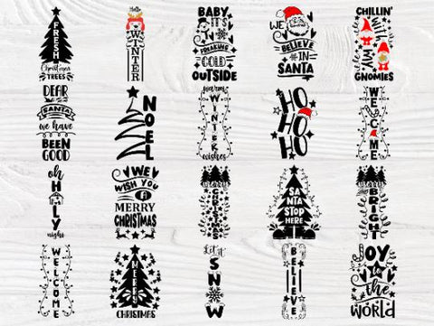 Christmas Porch Sign SVG Bundle, Svg Cut Files SVG TonisArtStudio 