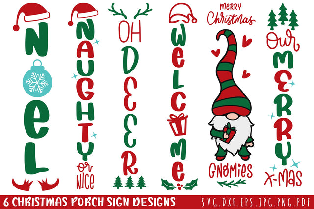 Christmas Porch Sign SVG Bundle SVG dapiyupi store 