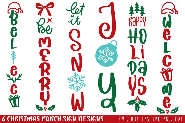 Christmas Porch Sign SVG Bundle SVG dapiyupi store 