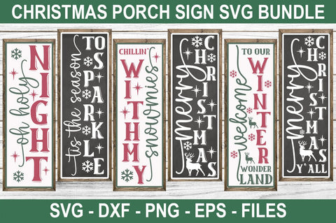 Christmas Porch Sign SVG Bundle SVG fokiira 