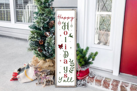 Christmas Porch Sign SVG Bundle SVG Regulrcrative 
