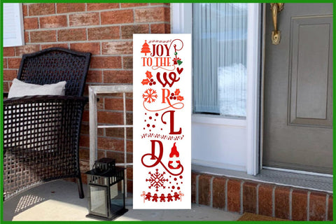 Christmas Porch Sign Svg, Happy Holidays, Merry Christmas Svg, Vertical Home Sign Svg, Welcome Porch Sign Svg Files for Cricut, Png, Dxf SVG SH_Tee store 