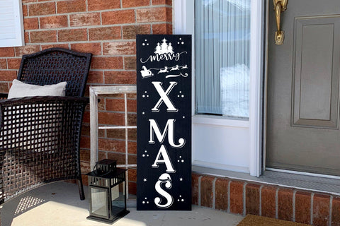Christmas Porch Sign SVG - Merry Xmas SVG CraftLabSVG 