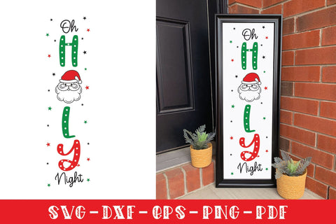 Christmas Porch Sign SVG | Oh Holy Night SVG CraftLabSVG 