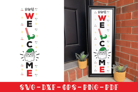 Christmas Porch Sign SVG | Warm Welcome SVG CraftLabSVG 