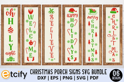 Christmas Porch Signs, Christmas Porch Sign Bundle, Christmas Welcome Sign Svg, Christmas Home Decoration, Winter Porch Sign Svg SVG etcify 