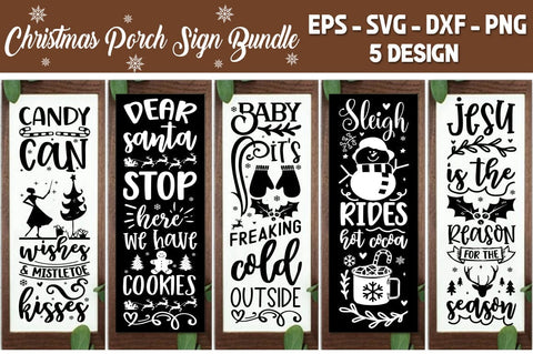 Christmas Porch Signs, Christmas Porch Sign Bundle svg, Farmhouse Svg, Welcome Sign Svg, Christmas Svg, Xmas Sign Svg, Porch Sign Svg SVG etcify 