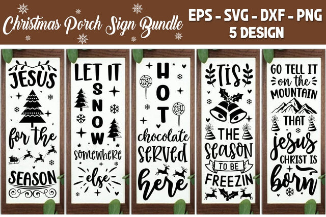Christmas Porch Signs, Christmas Porch Sign Bundle svg, Farmhouse Svg, Welcome Sign Svg, Christmas Svg, Xmas Sign Svg, Porch Sign Svg SVG etcify 