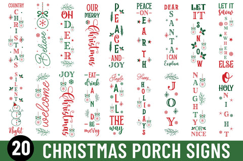 Christmas Porch Svg Bundle SVG Regulrcrative 
