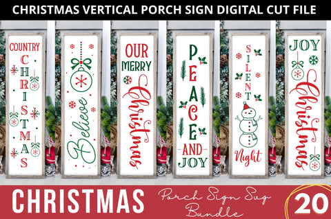 Christmas Porch Svg Bundle SVG Regulrcrative 
