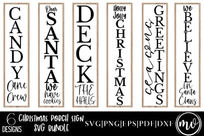 Christmas Porch SVG Sign Bundle - 6 SVG MockupSvgVenue 