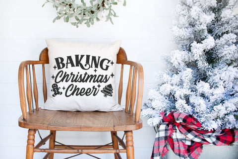 Christmas Pot Holder - Baking Christmas Cheer - SVG, PNG, DXF, EPS SVG Elsie Loves Design 