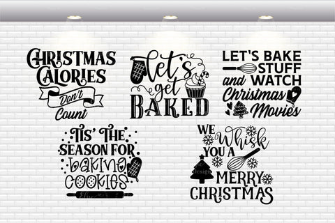 Christmas Pot Holder Bundle - SVG, PNG, DXF, EPS SVG Elsie Loves Design 