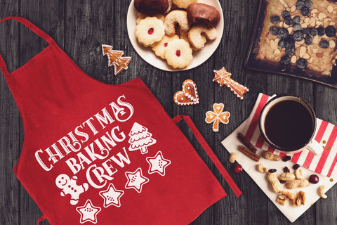 Christmas Pot Holder - Christmas Baking Crew - SVG, PNG, DXF, EPS SVG Elsie Loves Design 