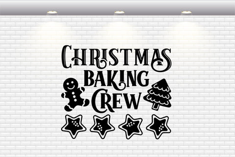 Christmas Pot Holder - Christmas Baking Crew - SVG, PNG, DXF, EPS SVG Elsie Loves Design 