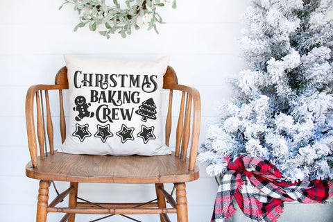 Christmas Pot Holder - Christmas Baking Crew - SVG, PNG, DXF, EPS SVG Elsie Loves Design 