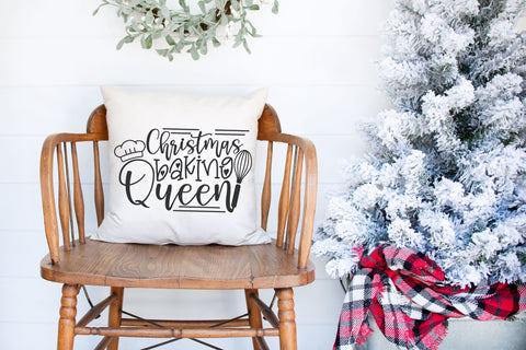 Christmas Pot Holder - Christmas Baking Queen - SVG, PNG, DXF, EPS SVG Elsie Loves Design 