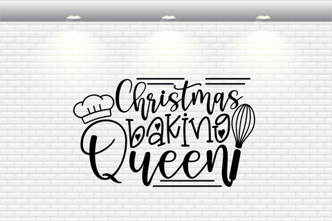 Christmas Pot Holder - Christmas Baking Queen - SVG, PNG, DXF, EPS SVG Elsie Loves Design 