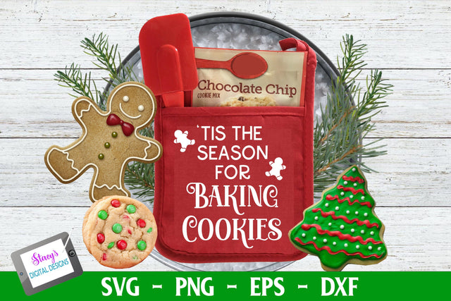 Christmas Pot Holder Design | 'Tis the Season for Baking Cookies SVG Stacy's Digital Designs 