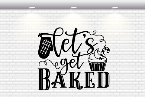Christmas Pot Holder - Let's Get Baked - SVG, PNG, DXF, EPS SVG Elsie Loves Design 