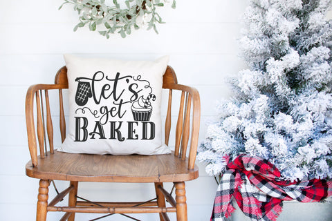 Christmas Pot Holder - Let's Get Baked - SVG, PNG, DXF, EPS SVG Elsie Loves Design 