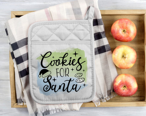 Christmas Pot Holder Sublimation Designs Bundle, 6 Designs, Christmas Pot Holder PNG Files, We Whisk You A Merry Christmas PNG, Christmas Calories Don't Count PNG Sublimation HappyDesignStudio 