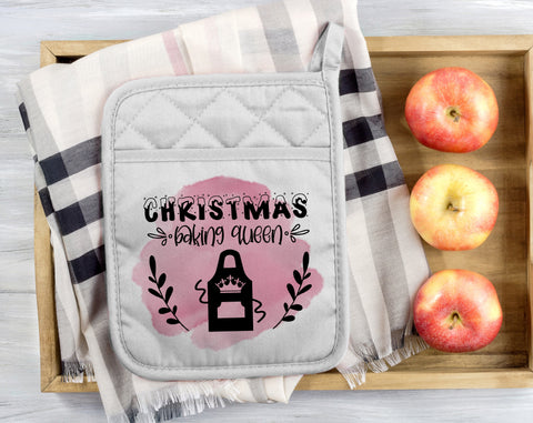 Christmas Pot Holder Sublimation Designs Bundle, 6 Designs, Christmas Pot Holder PNG Files, We Whisk You A Merry Christmas PNG, Christmas Calories Don't Count PNG Sublimation HappyDesignStudio 