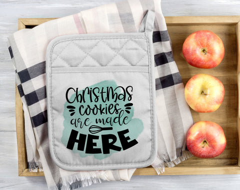 Christmas Pot Holder Sublimation Designs Bundle, 6 Designs, Christmas Pot Holder PNG Files, We Whisk You A Merry Christmas PNG, Christmas Calories Don't Count PNG Sublimation HappyDesignStudio 