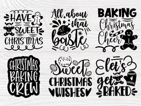 Christmas Pot Holder SVG Bundle, Funny Kitchen Svg - So Fontsy