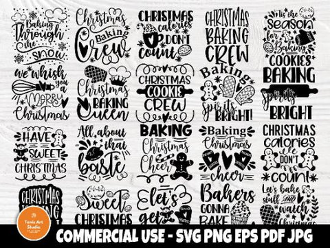 Christmas Pot Holder SVG Bundle, Funny Kitchen Svg SVG TonisArtStudio 