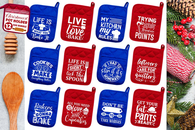 Christmas Pot Holder SVG Bundle SVG Designangry 