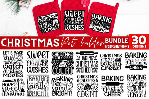 Christmas Pot Holder SVG Bundle SVG DESIGNISTIC 
