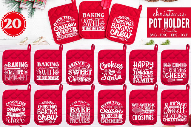 Christmas Pot Holder SVG Bundle SVG DESIGNISTIC 