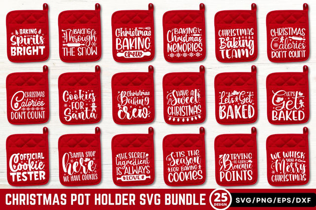 Christmas Pot Holder SVG Bundle SVG Regulrcrative 