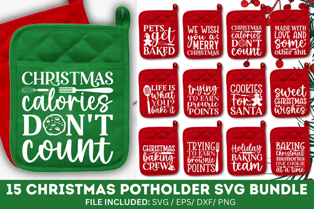 Christmas Pot Holder SVG Bundle SVG Regulrcrative 