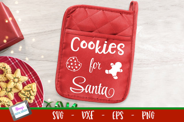 Christmas Pot Holder SVG | Cookies for Santa SVG SVG Stacy's Digital Designs 
