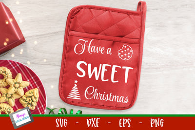 Christmas Pot Holder SVG | Have a Sweet Christmas SVG SVG Stacy's Digital Designs 