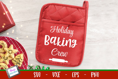 Christmas Pot Holder SVG | Holiday Baking Crew SVG Stacy's Digital Designs 