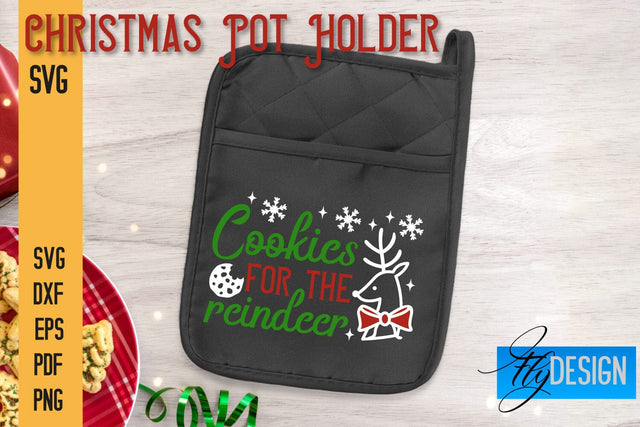 Christmas Pot Holder SVG | Kitchen Quotes Design | Home SVG SVG Fly Design 