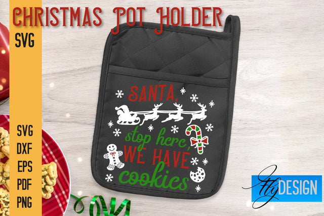 Christmas Pot Holder SVG | Kitchen Quotes Design | Home SVG SVG Fly Design 